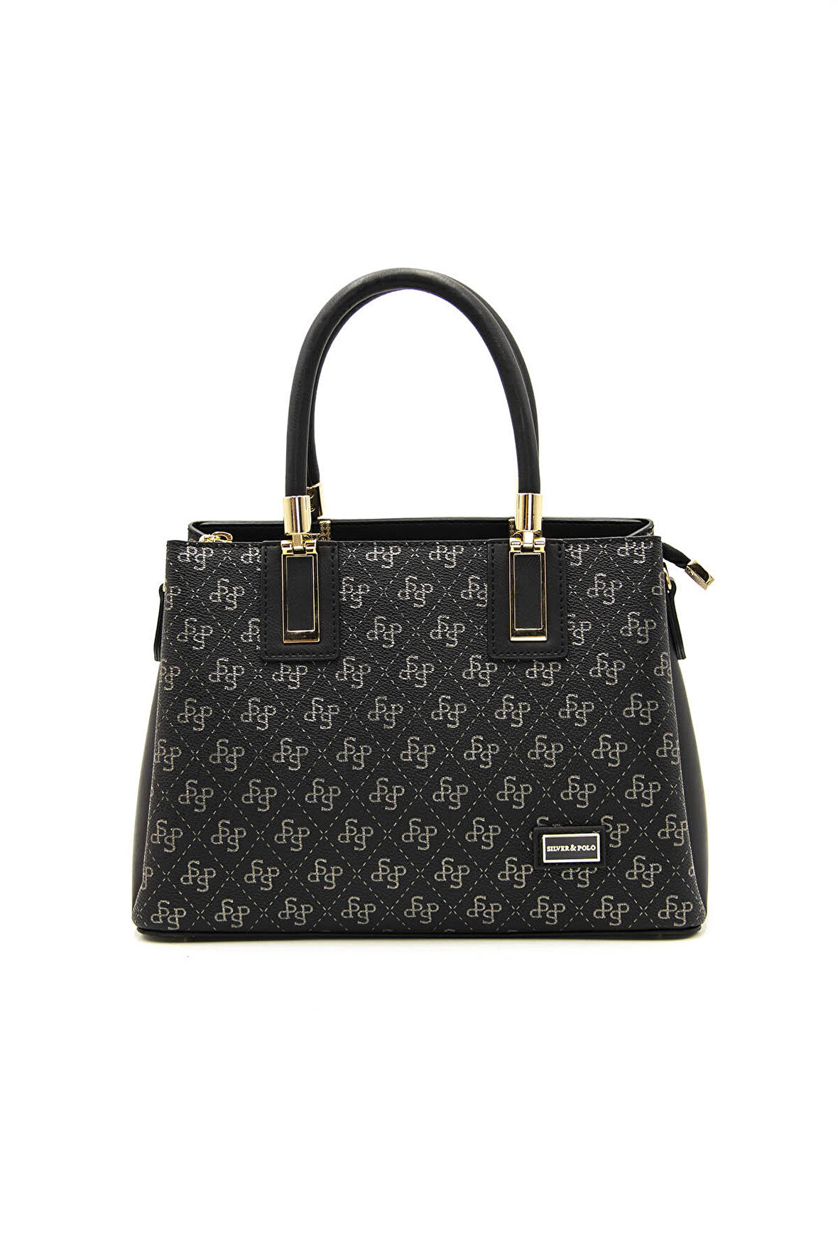 Kadın Çapraz Çanta 1000-43273 SİLVER POLO M178 SİYAH PLATİN-MAT SİYAH