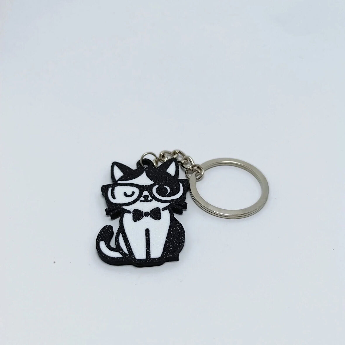 Gözlüklü Kedi - Anahtarlık