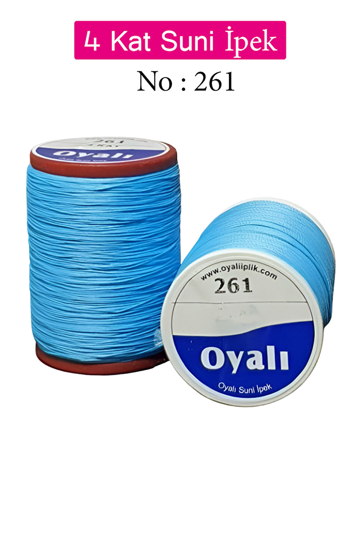 Oyalı 4 Kat Suni İpek İplik İğne Oyası Boncuk İpi Tığ Oyası No:261