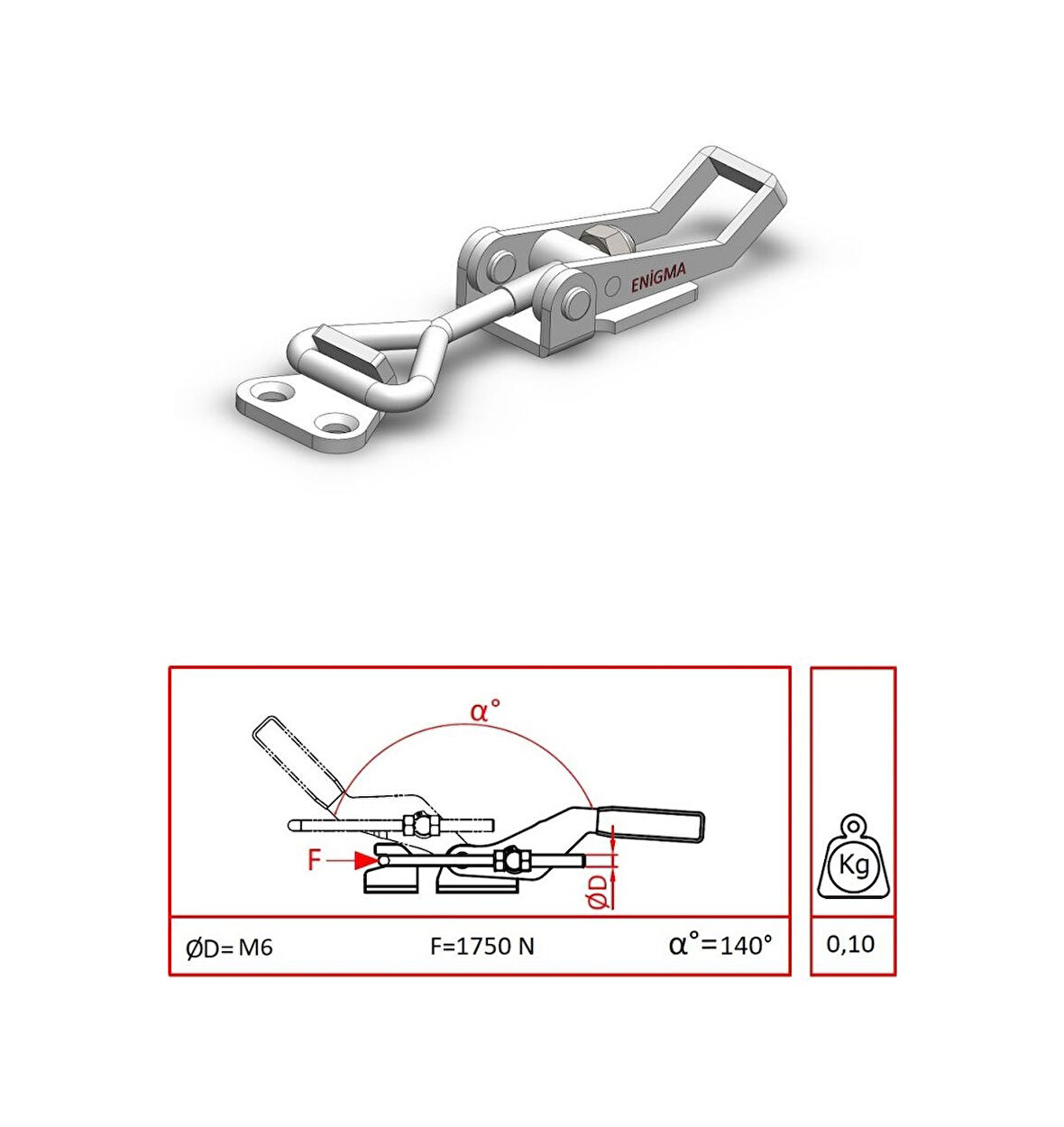 Kaput Kilidi Gerdirme Aparatı 93806 Y Galvaniz