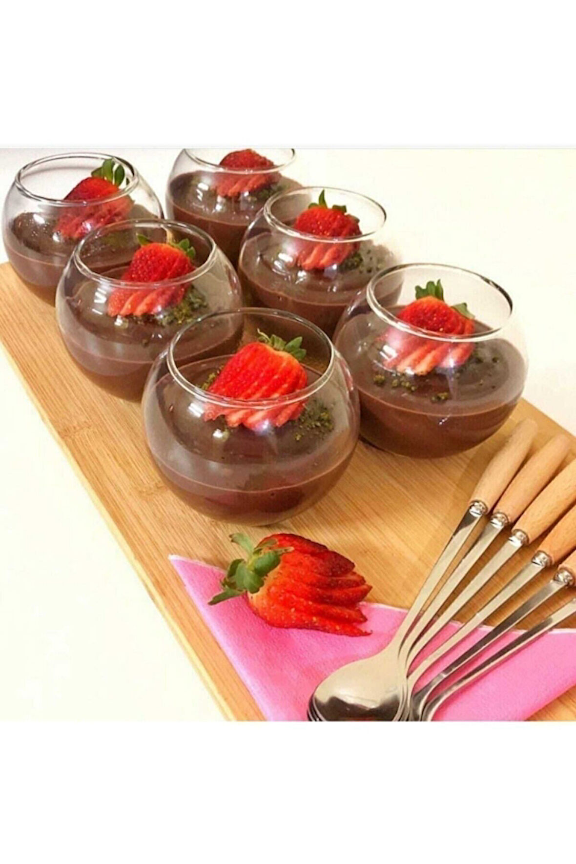 43417 Cam 6'lı Fanus Sunum Kasesi