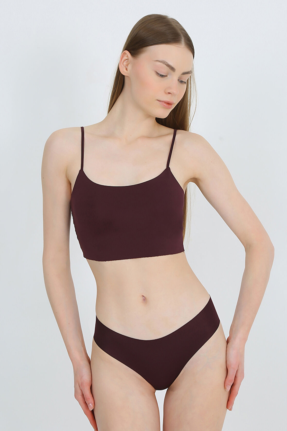 Yüksek Bel Basic Lazer Kesim Bikini Külot 3'lü Paket