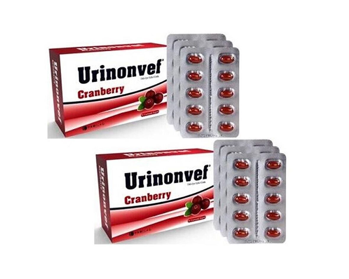 Urinonvef Cranberry 30 Kapsül-2 KUTU-