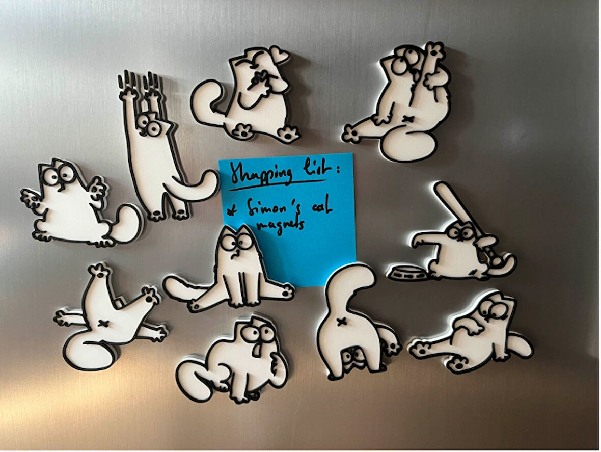 Şirin kedi magnet seti/Mıknatıslı 10 lu set