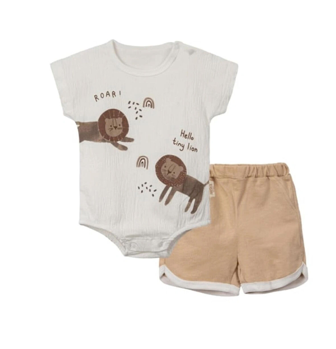 ERKEK BEBEK BADİLİ ŞORTLU İKİLİ TAKIM 