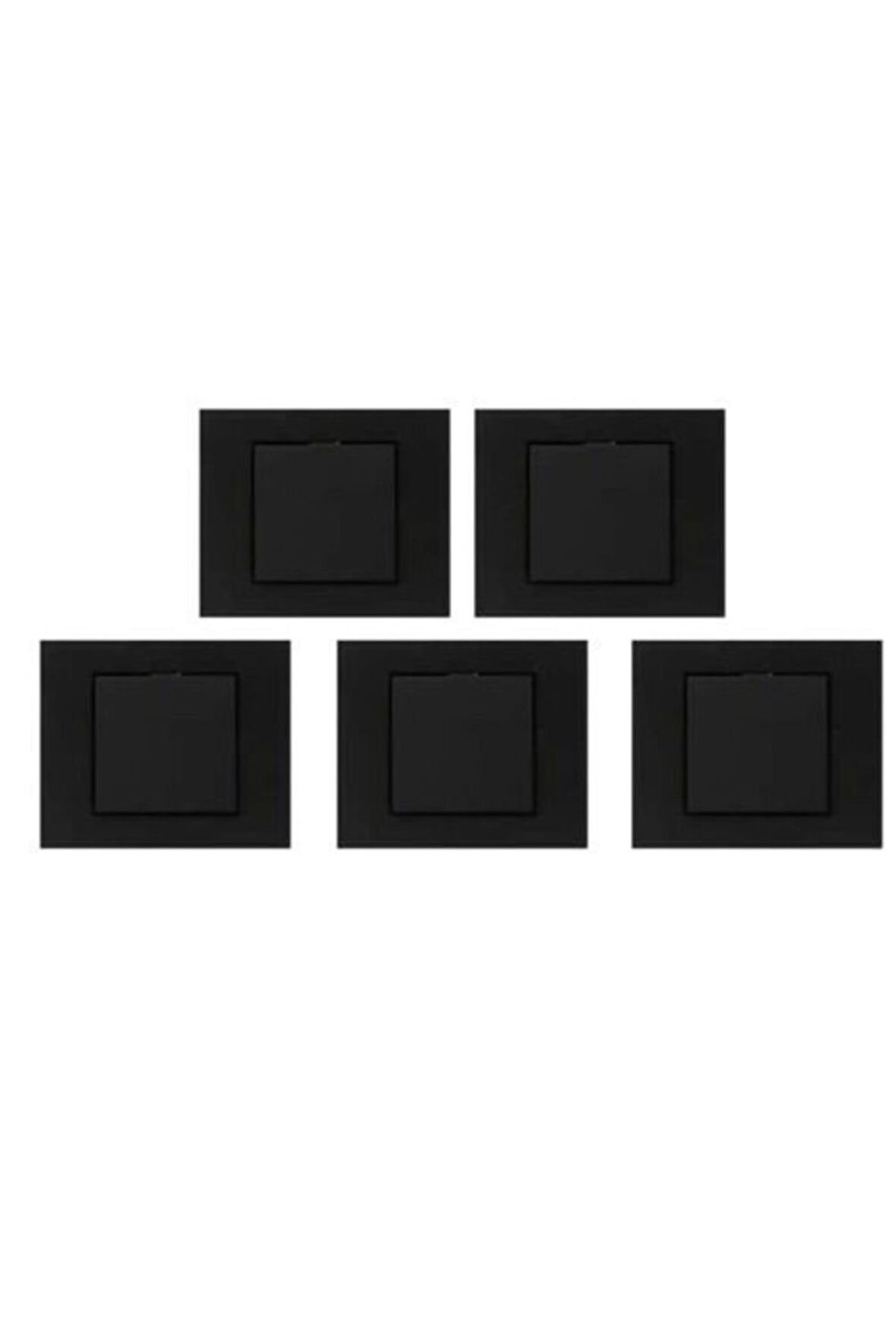 Ovivo Grano Siyah Anahtar 5'li Paket (çerçeve Dahil)