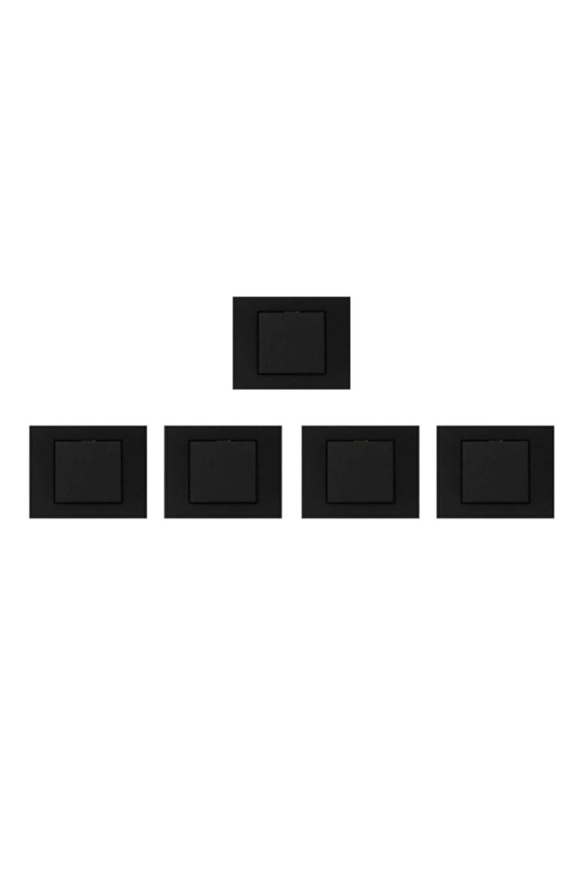 Ovivo Grano Siyah Anahtar 5'li Paket(çerçeve Dahil)