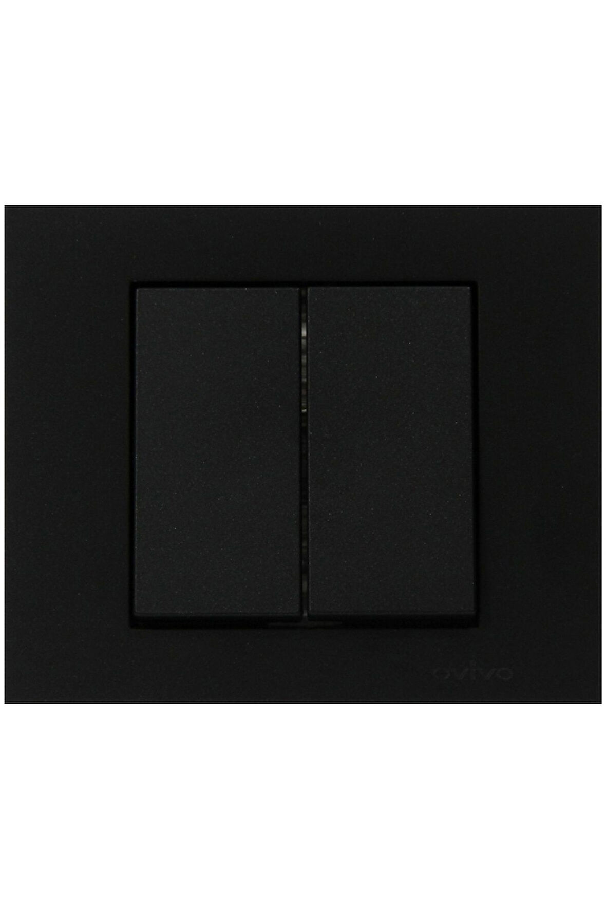 5 Adet Ovivo Grano Siyah Komitatör İkili Anahtar Çerçeve Dahildir 5'li