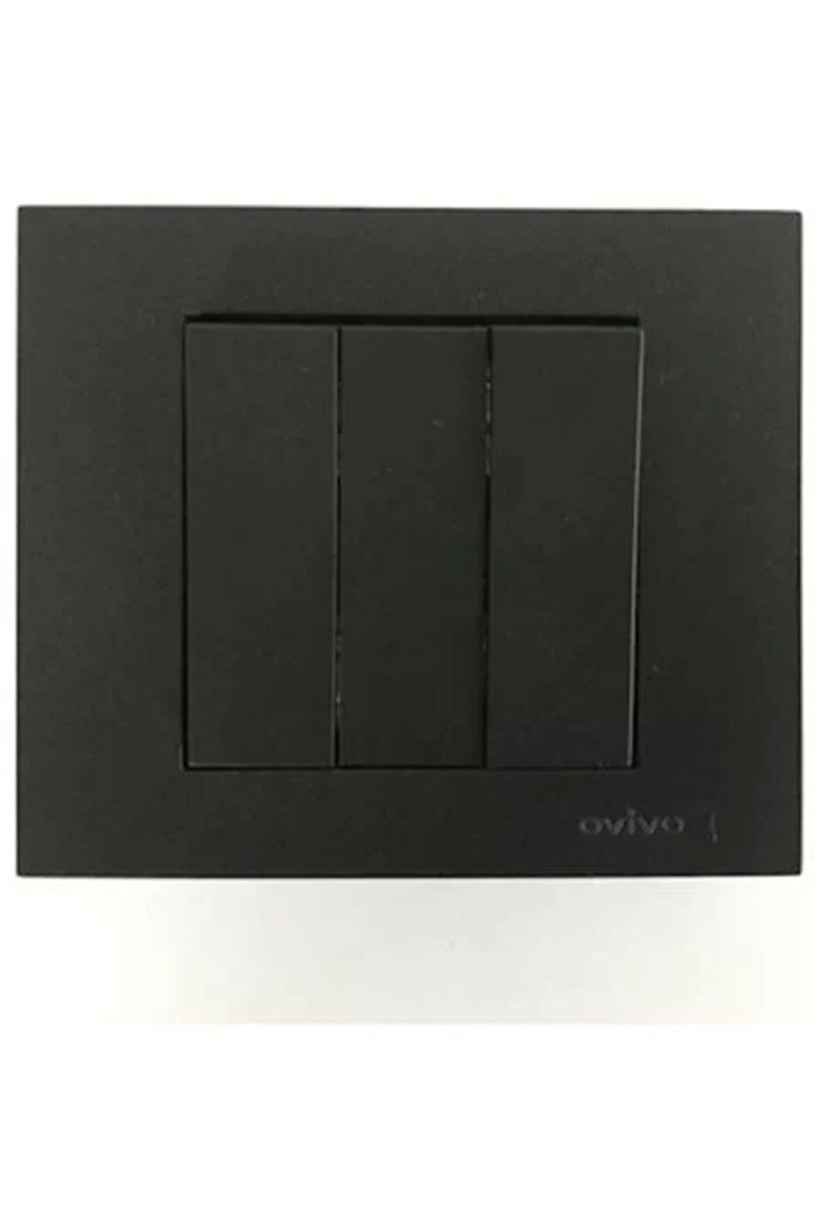 Ovivo Grano Siyah 3 Lü Anahtar 5 Adet (çerçeve Dahil )