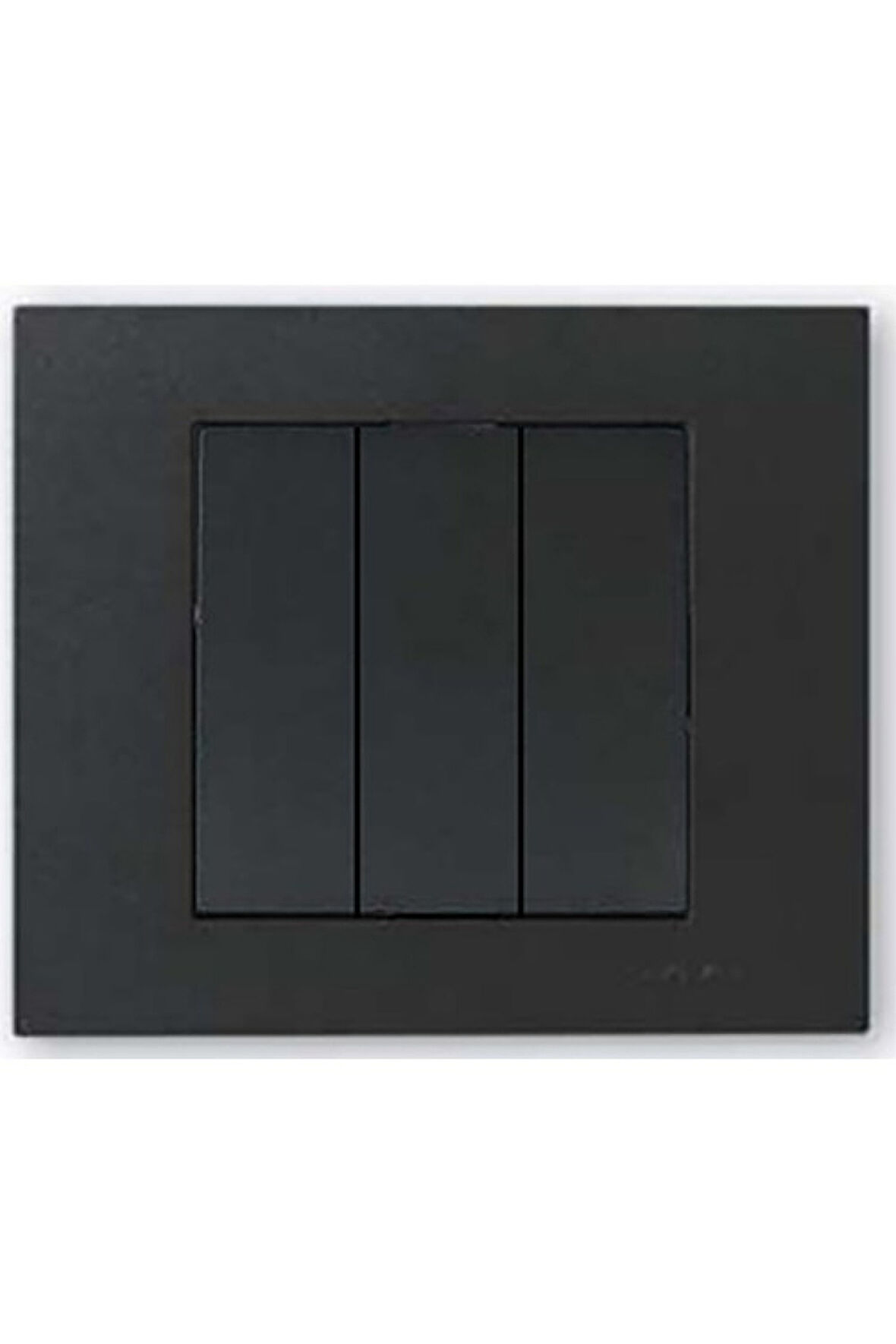 7 Adet Ovivo Grano Siyah Üçlü Anahtar Çerçeve Dahil 7'li