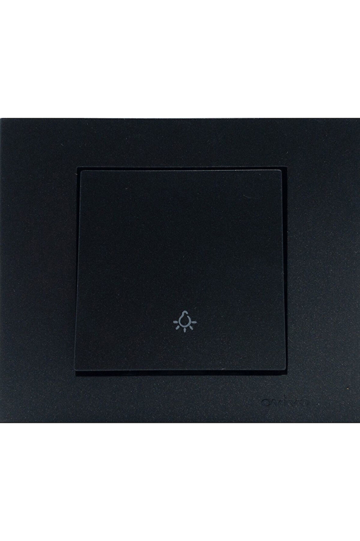 10 Adet Ovivo Grano Siyah Zil Anahtarı Light Çerçeve Dahil 10'lu