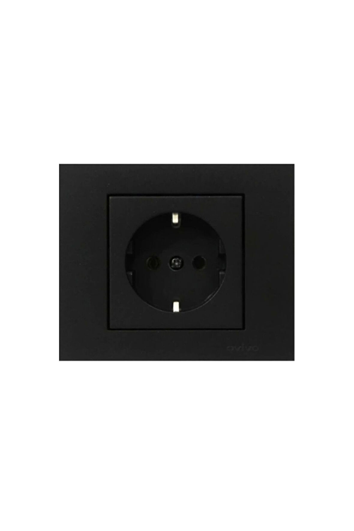 Ovivo Grano Siyah Topraklı Priz 9'lu Paket (çerçeve Dahil)