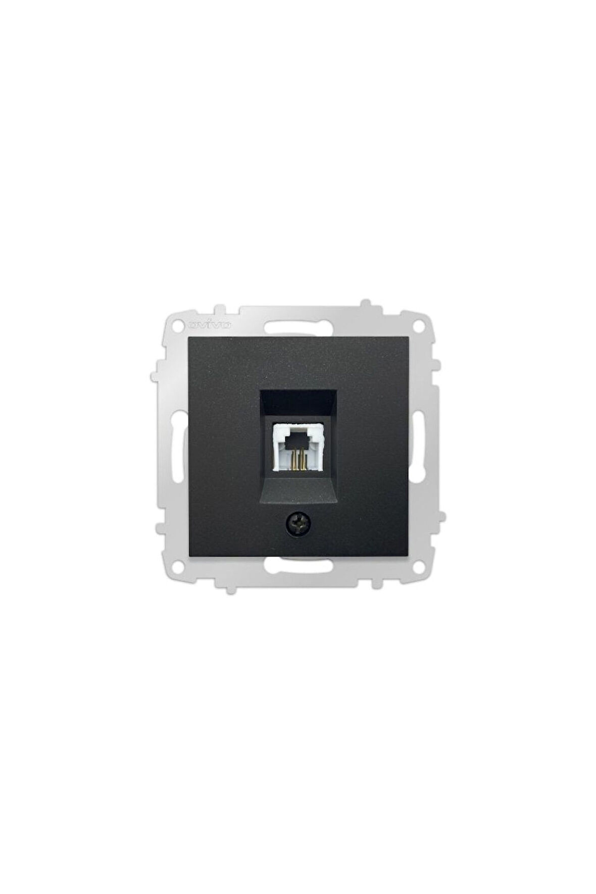 10 Adet Ovivo Grano Siyah Numeris Telefon Prizi Çerçevesizdir