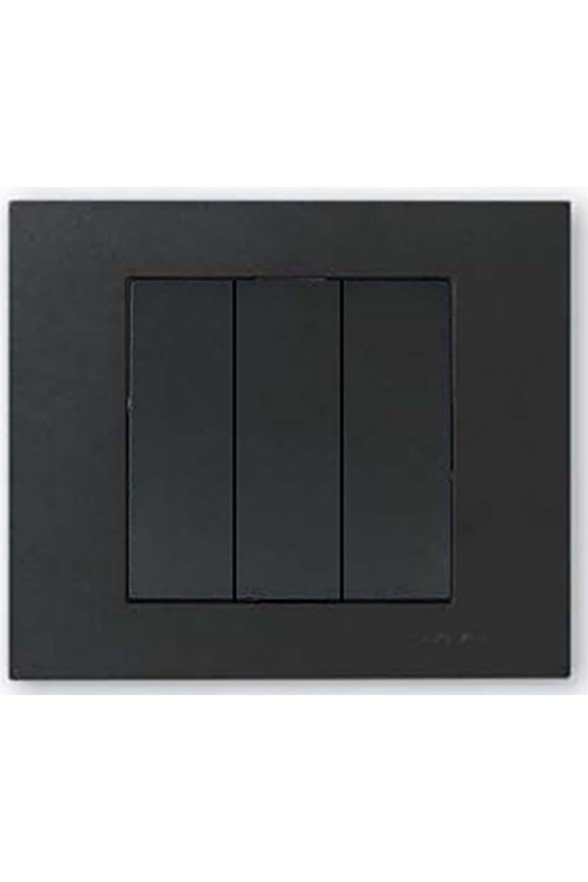 10 Adet Ovivo Grano Siyah Üçlü Anahtar Çerçeve Dahildir 10'lu