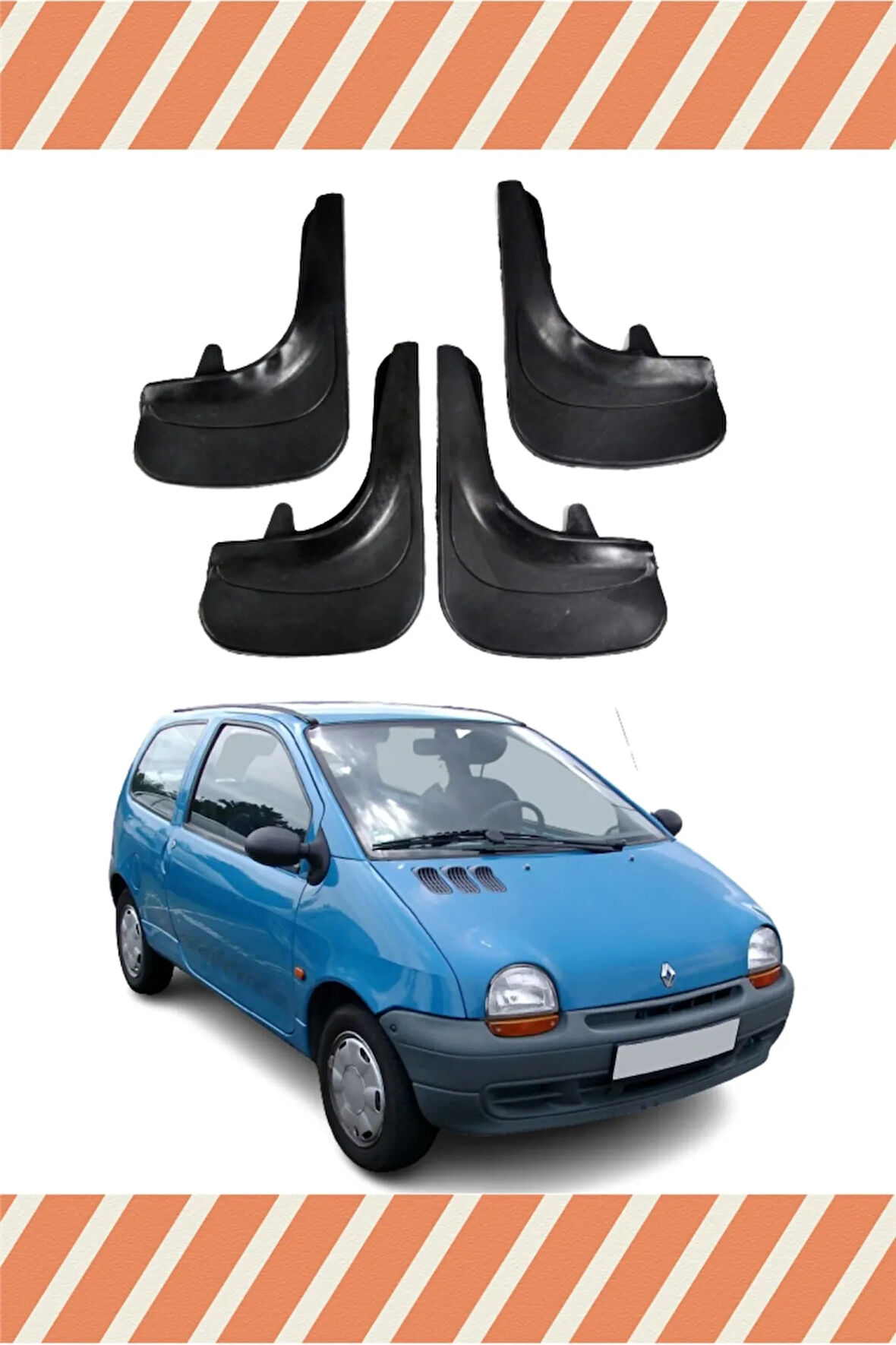 Renault Twingo uyumlu 4’lü tozluk çamurluk paçalık sağlam yapı