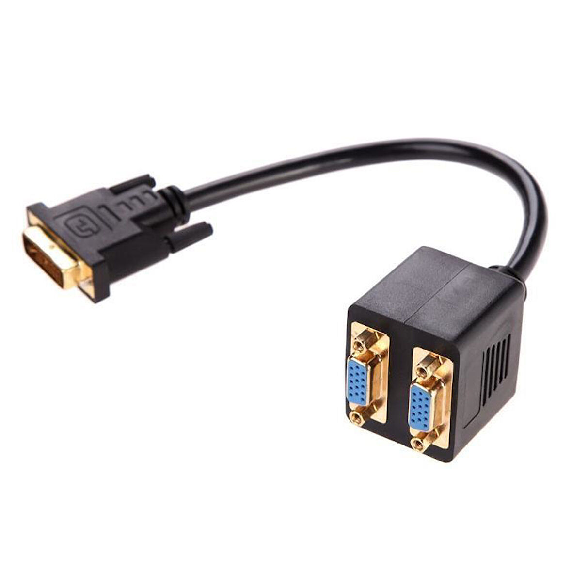 4972 Dvi To 2X Vga Çevirici Çoklayıcı Splitter Kablosu