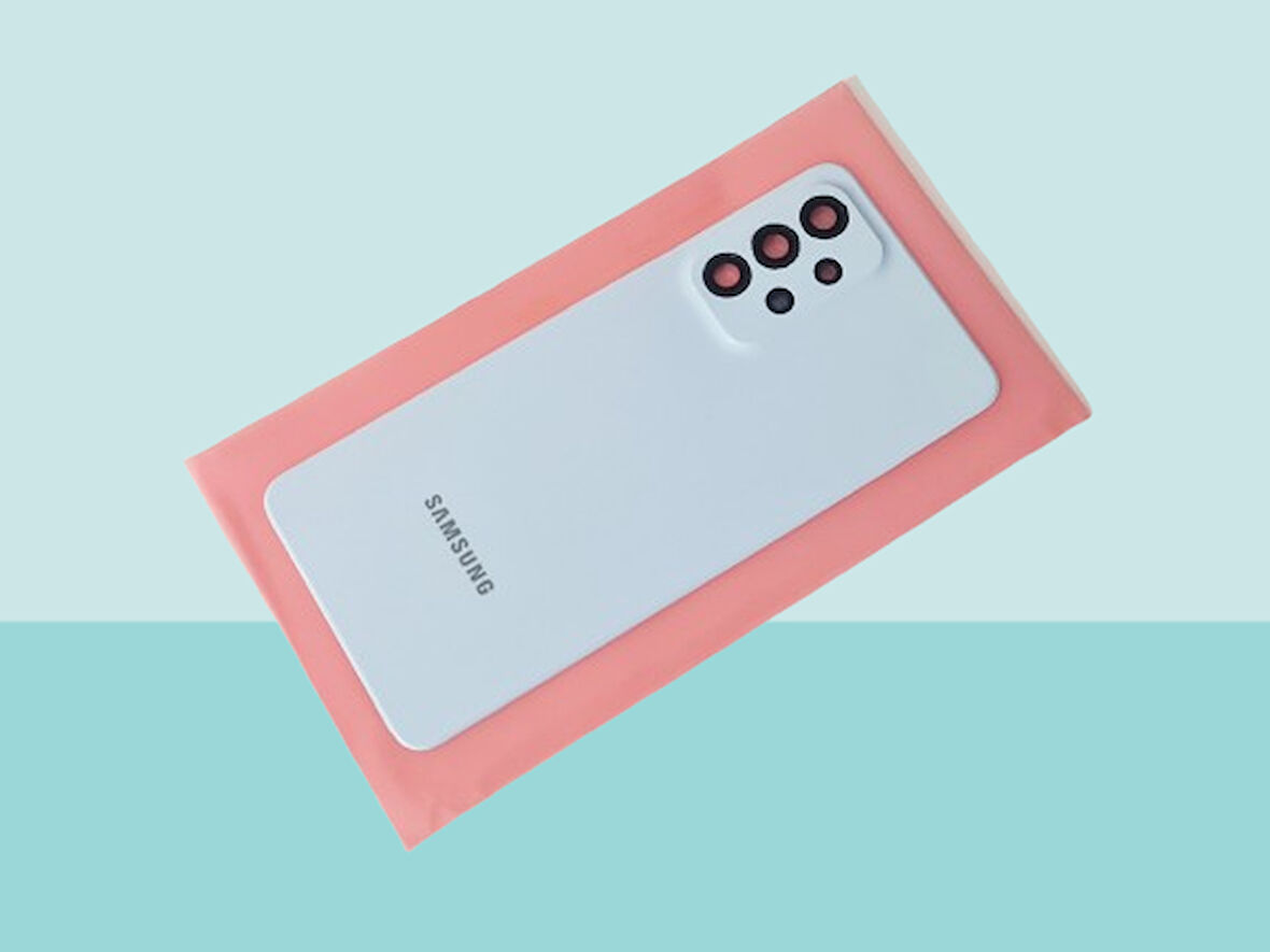 Tkgz - Samsung Galaxy A33 Arka Kapak (Cam Full Lensli) - MAVİ