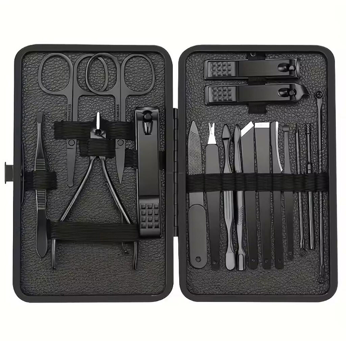 Paslanmaz Çeli̇k 18in1 Profesyonel Mani̇kür Tirnak Bakim Seti̇