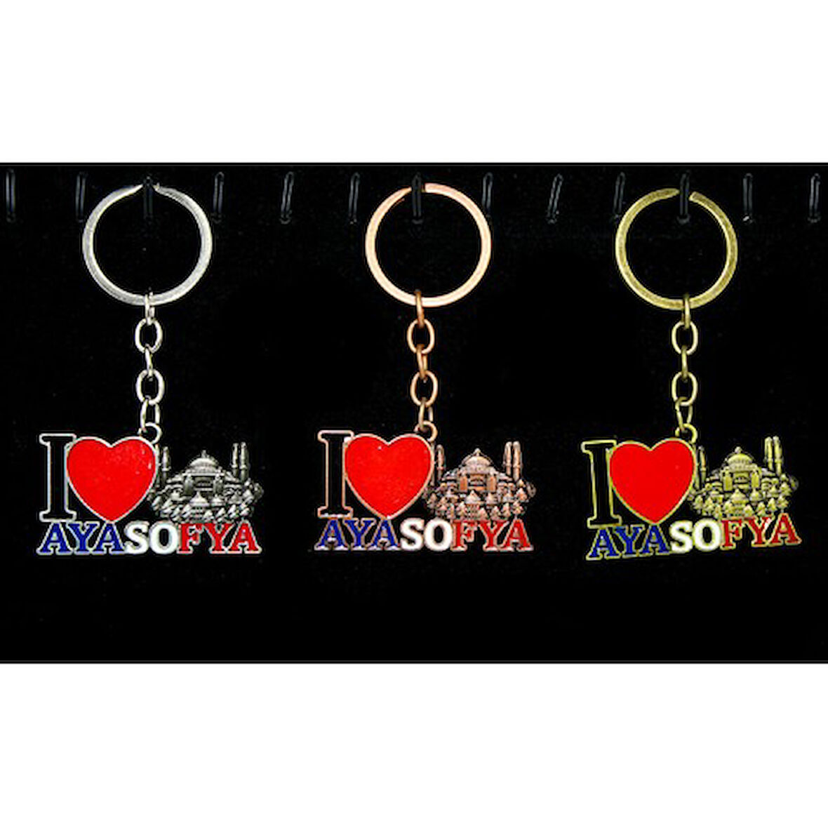 STARSTUFFS Metal Ayasofya Anahtarlık (I Love Ayasofya)