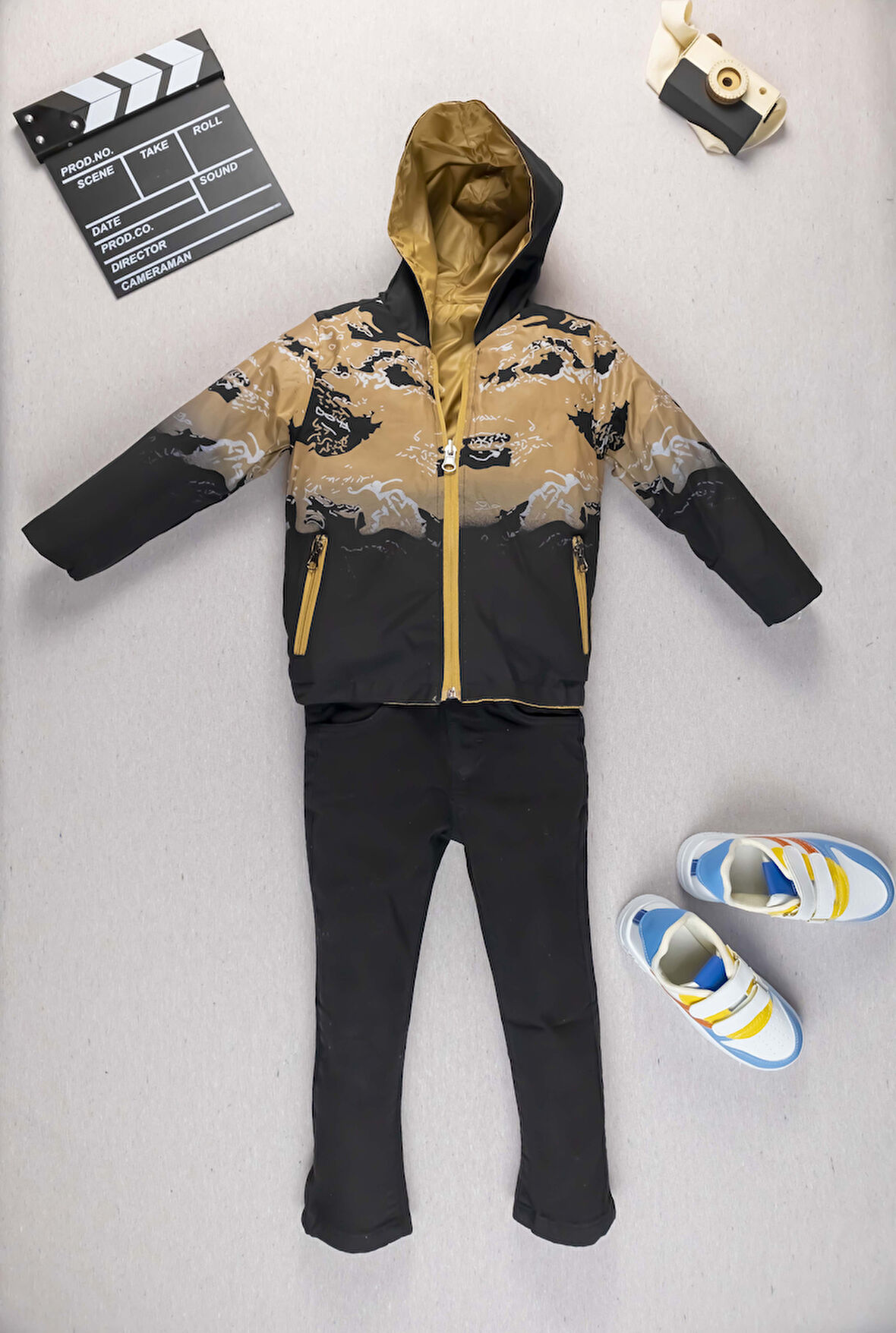 Erkek Çocuk Çift Taraflı Montlu ve Kot Pantolonlu Takım I Erkek Çocuk Bayramlık Kombini