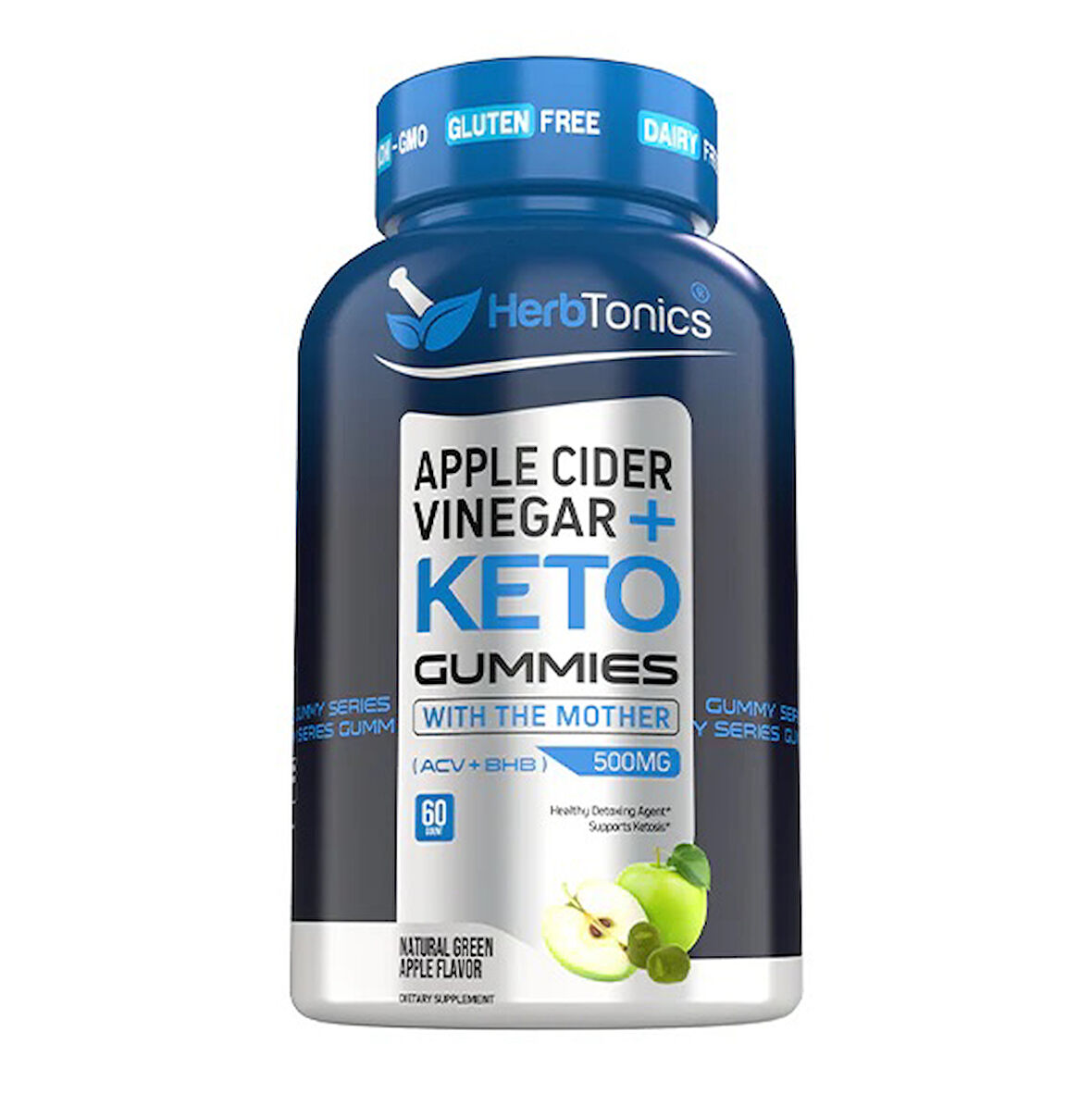 Apple Cider Vinegar + Keto Gummies 500 mg 60 gummies