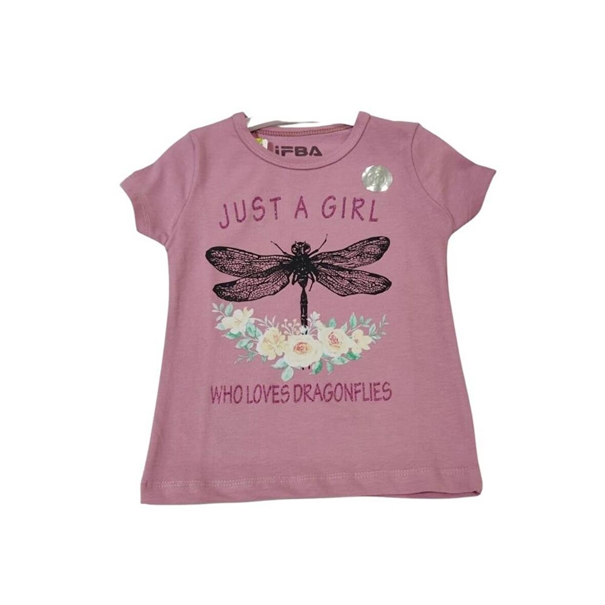 İFBA JUST A GIRL BASKILI KIZ ÇOCUK T-SHİRT