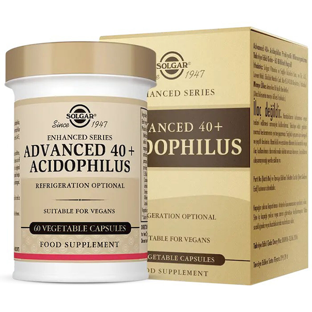 Solgar Advanced 40+ Acidophilus 60 Kapsül