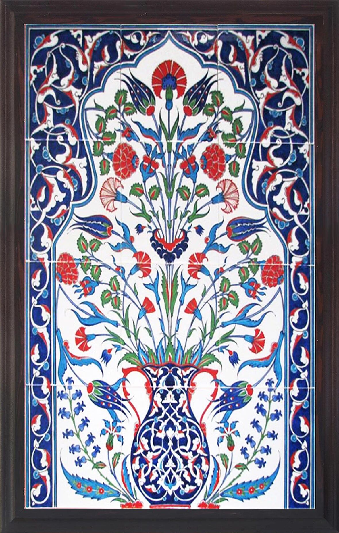 Armada Çini 60x80 Cm ED 621 Saksılı El dekoru Çini Pano