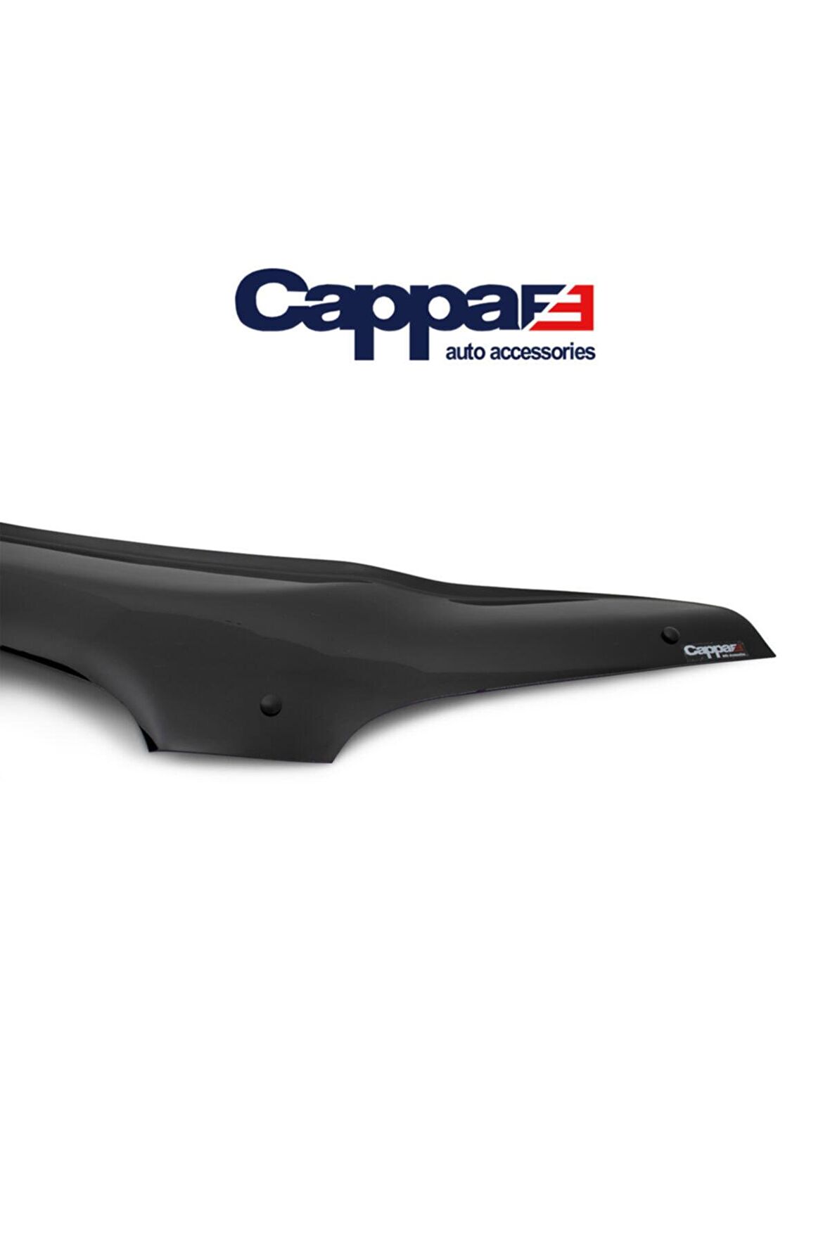 Ford Transit Ön Kaput Koruyucu Rüzgarlığı 4mm Akrilik (ABS) Piano Black 2019 Ve Sonrası