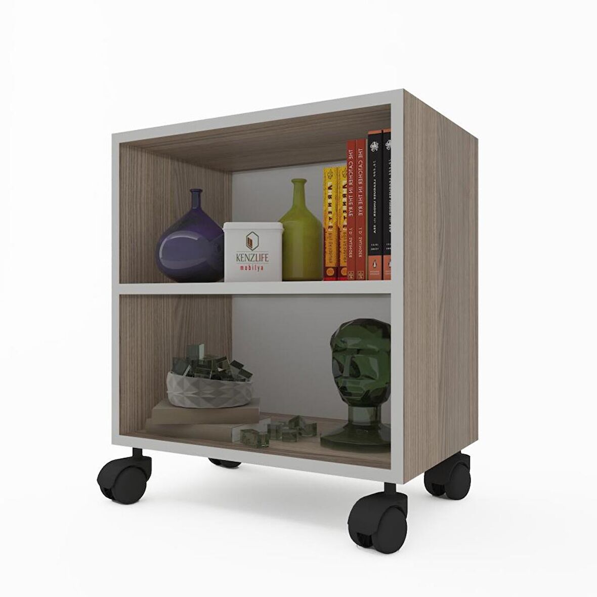 Kenzlife mutfak dolabı raziye 048*050*030 crd tekerlekli banyo evrak ofis ayakkabılık kiler