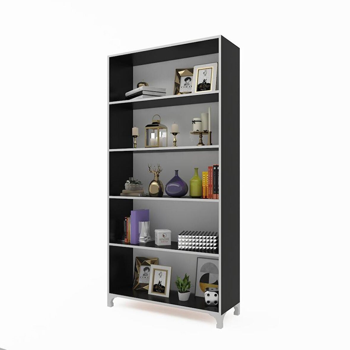 Kenzlife mutfak dolabı pakize 188*070*030 gri ayaklı banyo evrak ofis ayakkabılık kiler