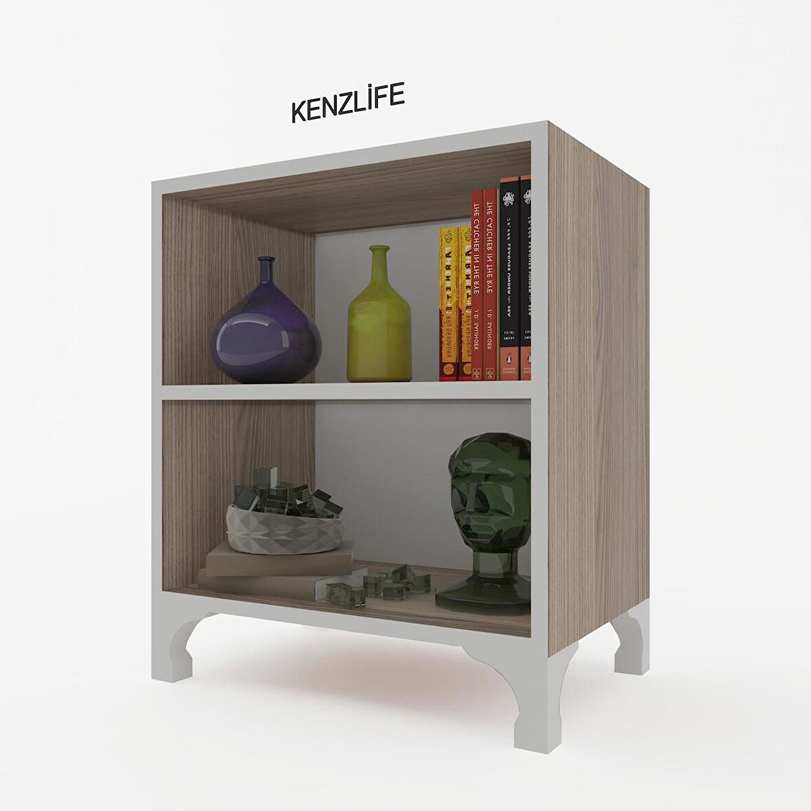 Kenzlife kitaplık tuğçe 048*040*020 crd ayaklı mutfak dolabı banyo ofis ayakkabılık kiler