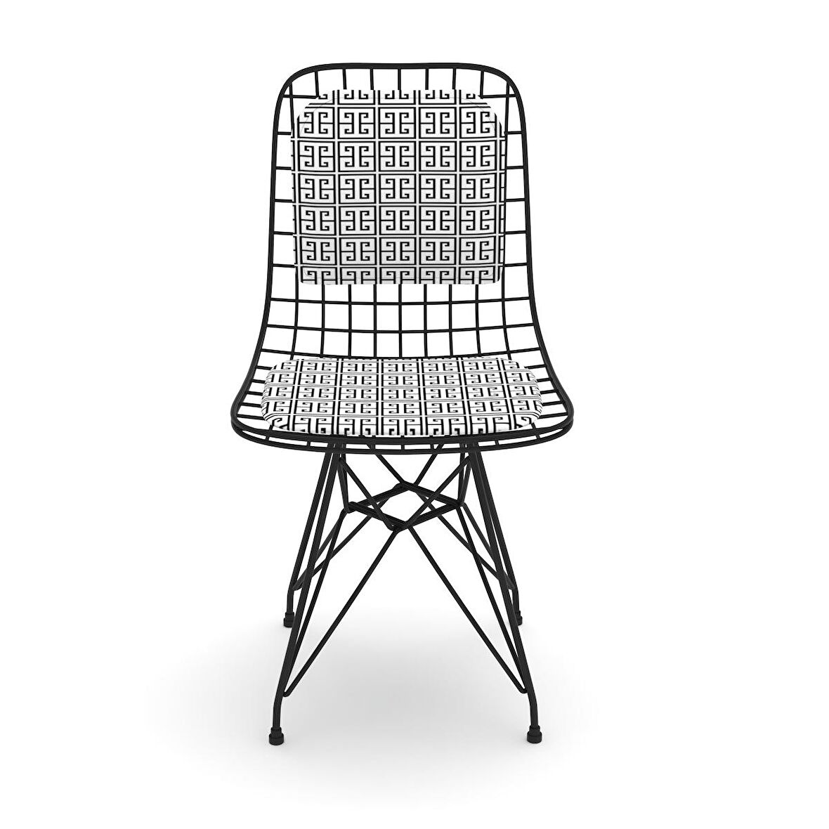 Knsz kafes tel sandalyesi 1 li mazlum syhtalen sırtminderli ofis cafe bahçe mutfak