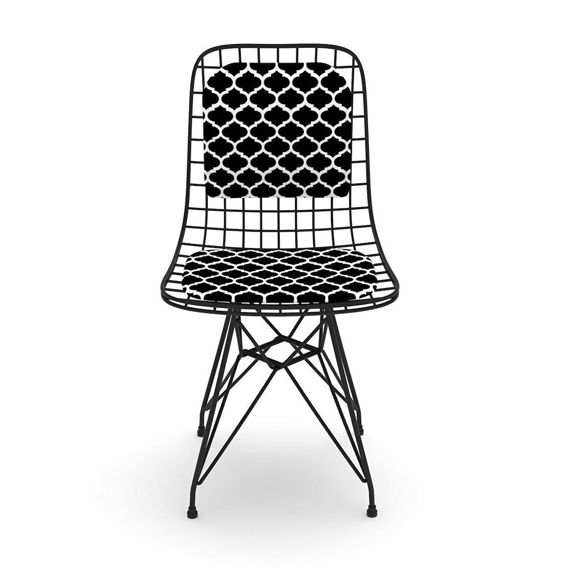 Knsz kafes tel sandalyesi 1 li mazlum syhviona sırtminderli ofis cafe bahçe mutfak