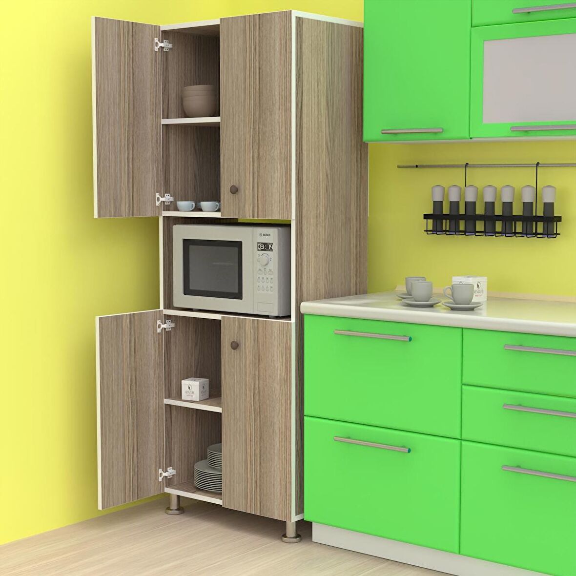 Kenzlife fırın dolabı bedriye crd 185*66*45 mutfak banyo kiler ofis