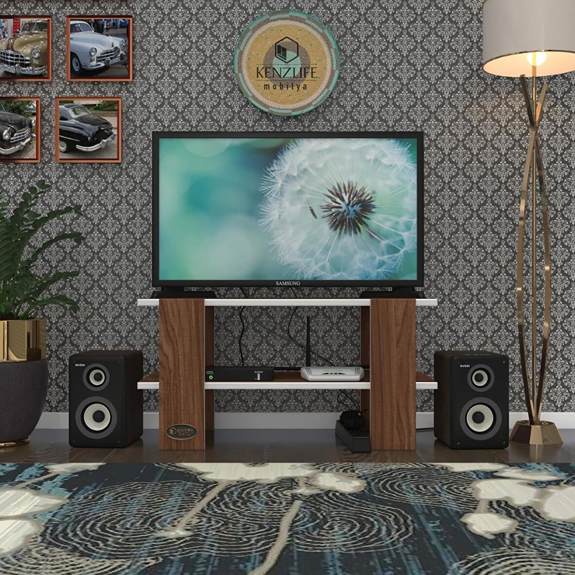 Kenzlife televizyon sehpası bangkok cvz 040*080*30 tv ünitesi