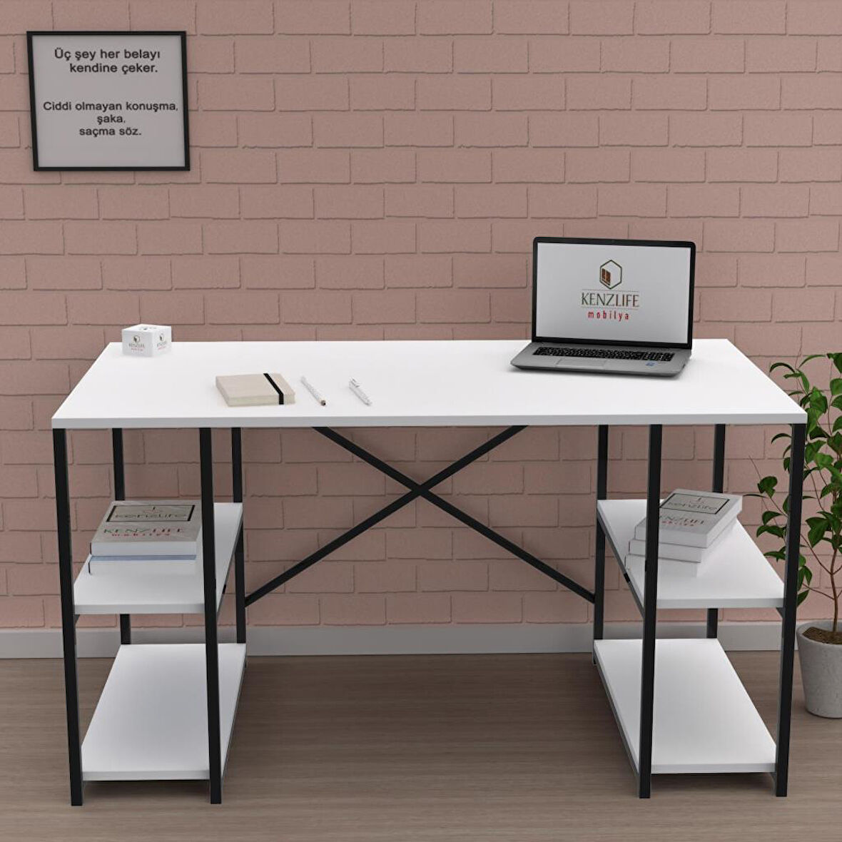 Kenzlife ofis masası yutaka 075*150*60 byzsyh bilgisayar çalışma büro
