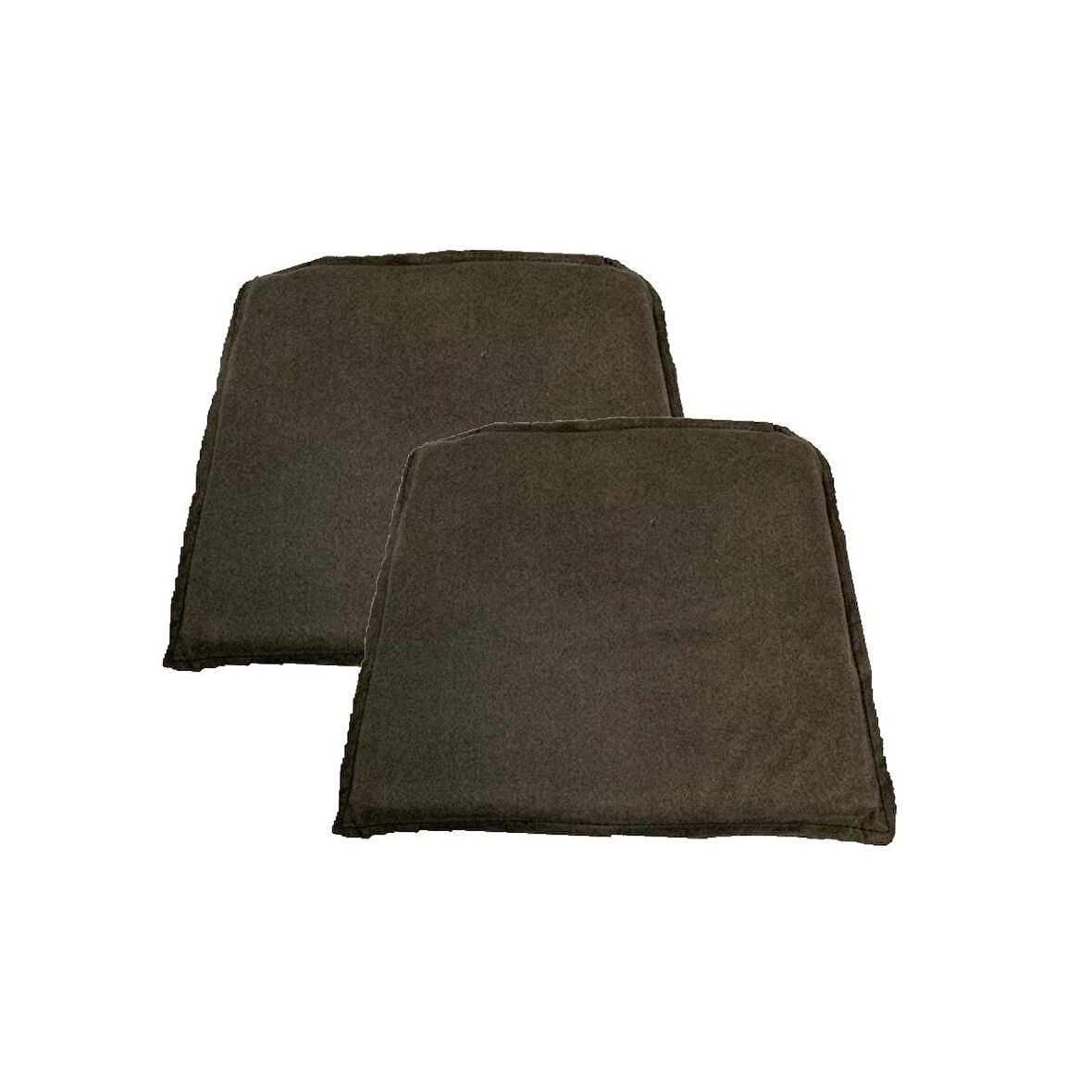 Knsz sırt minderi 2 li mazlum kahve penye kumaş cırtlı tel sandalyesi sırtı için