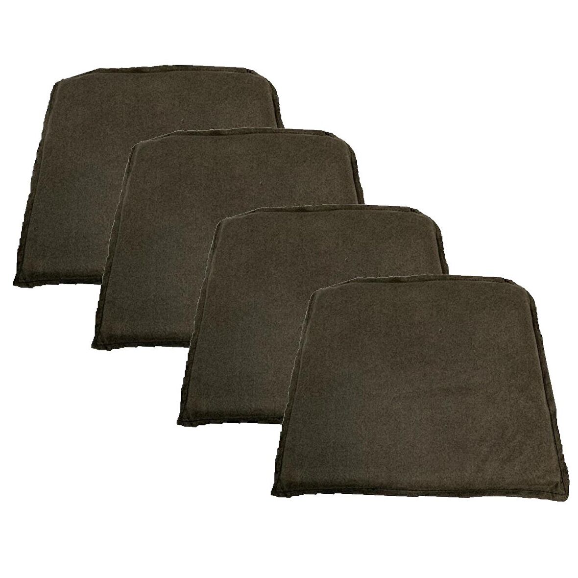 Knsz sırt minderi 4 lü zng&mğr&uslu kahve penye kumaş cırtlı tel bar sandalyesi sırtı için