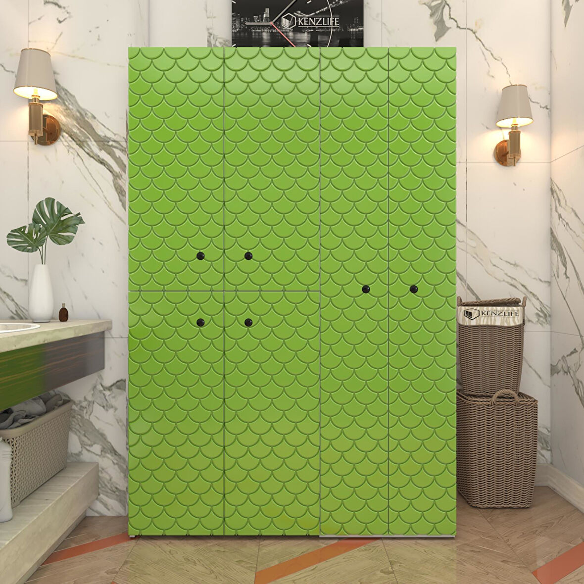 Kenzlife membran çamaşır kurutma makinesi dolabı yaromira yşlbyz petek 180*120*64 mebran kapak suntalam gövde