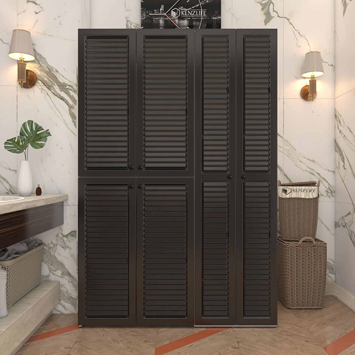 Kenzlife membran çamaşır kurutma makinesi dolabı yaromira syhbyz panjur 180*120*64 mebran kapak suntalam gövde