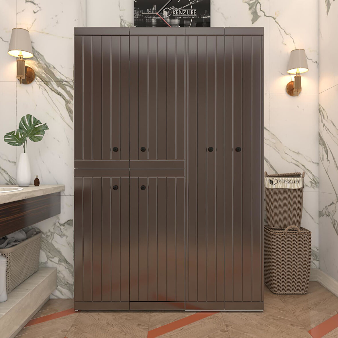 Kenzlife membran çamaşır kurutma makinesi dolabı yaromira khvbyz çitçit 180*120*64 mebran kapak MDF gövde