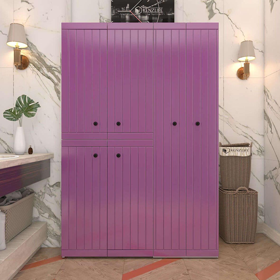 Kenzlife membran çamaşır kurutma makinesi dolabı yaromira llabyz çitçit 180*120*64 mebran kapak MDF gövde