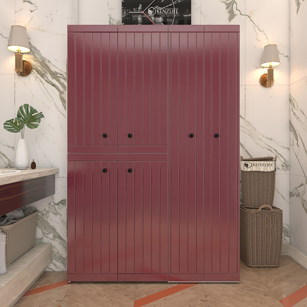 Kenzlife membran çamaşır kurutma makinesi dolabı yaromira fşybyz çitçit 180*120*64 mebran kapak MDF gövde