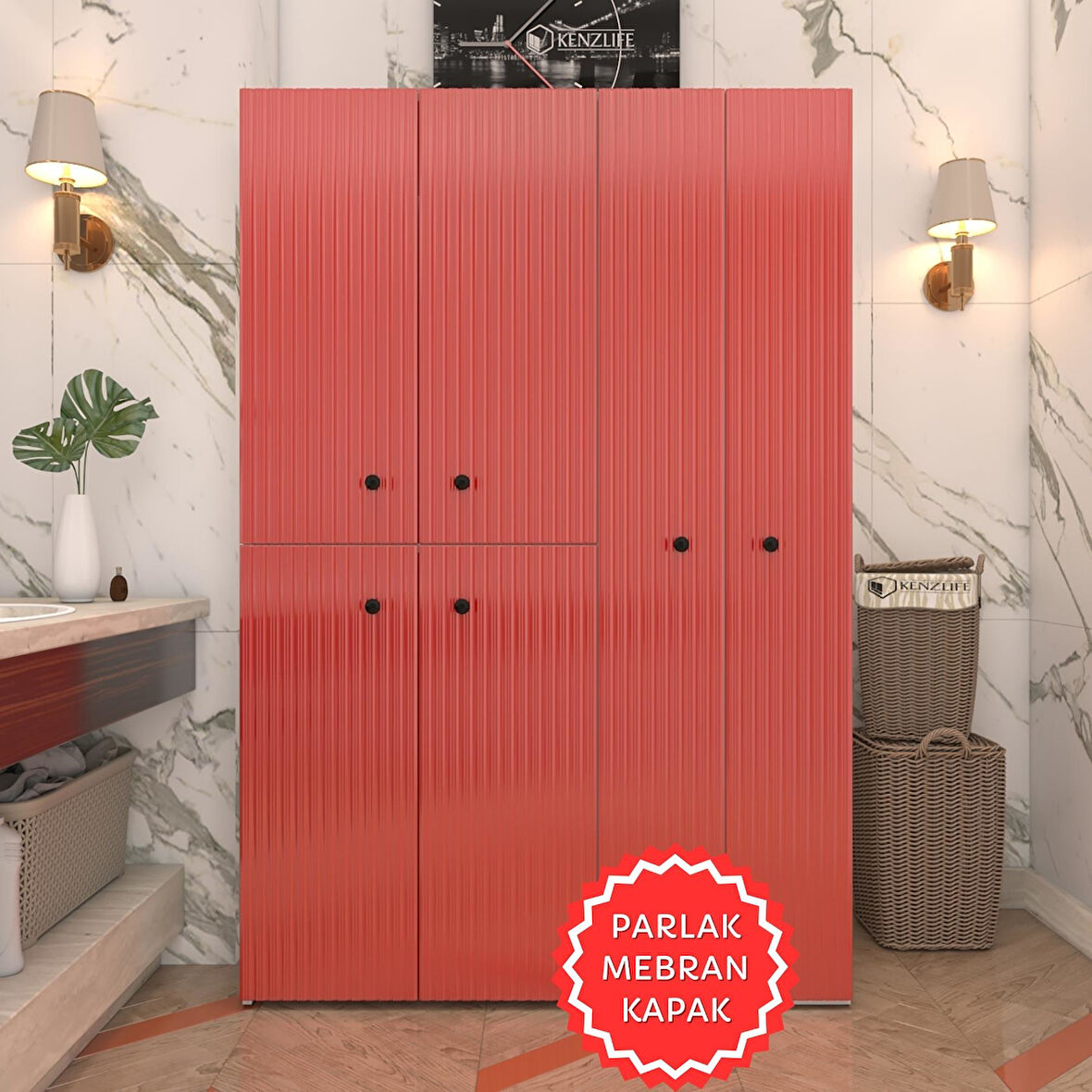 Kenzlife membran çamaşır kurutma makinesi dolabı yaromira krmbyz hafifçe 180*120*64 mebran kapak suntalam gövde