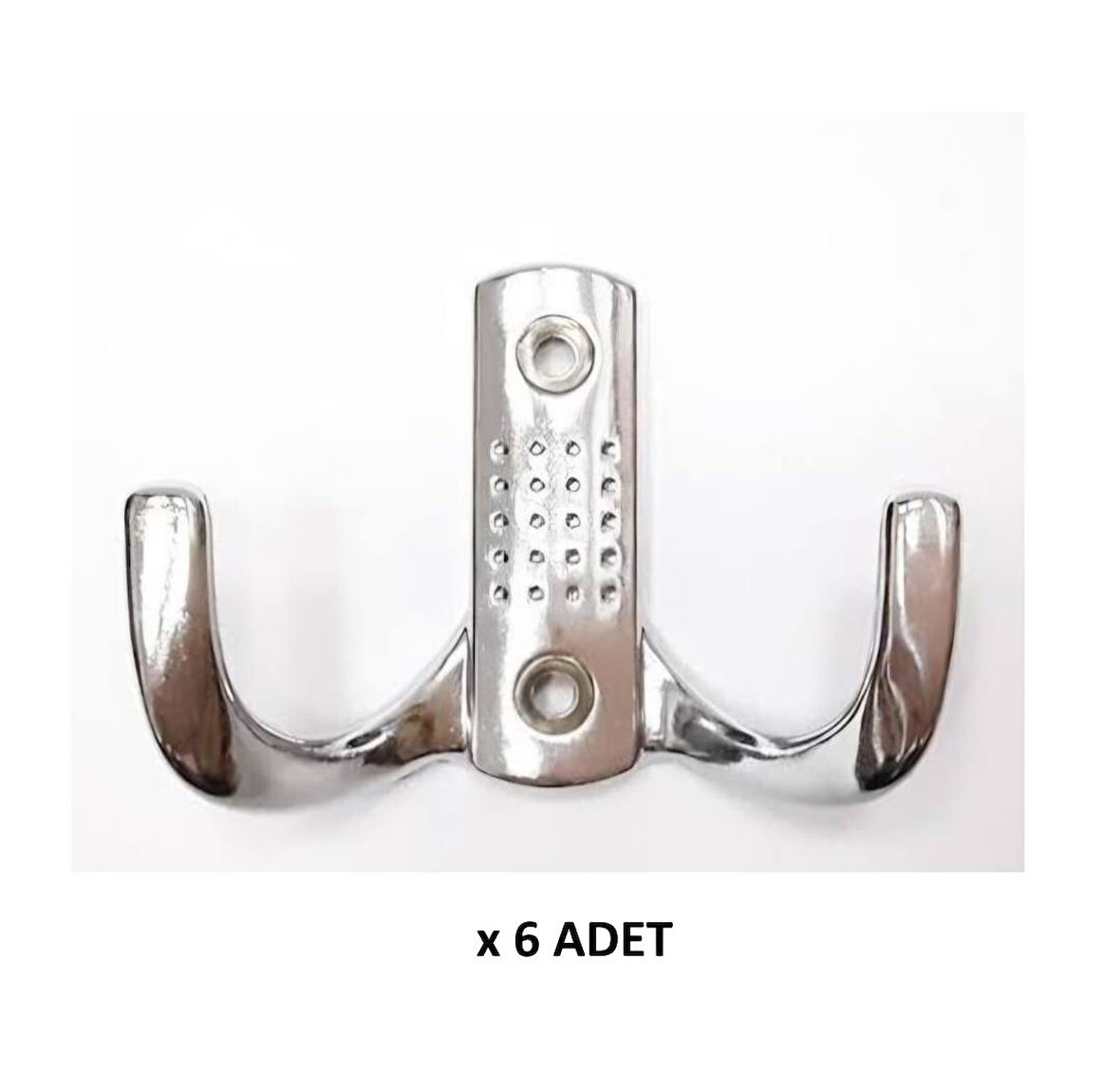 Kenzlife elbise banyo askılığı krom metal  askı askılık 6 adet