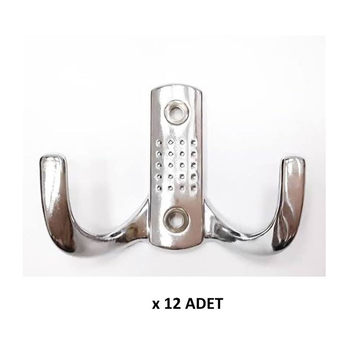 Kenzlife elbise banyo askılığı krom metal  askı askılık 12 adet