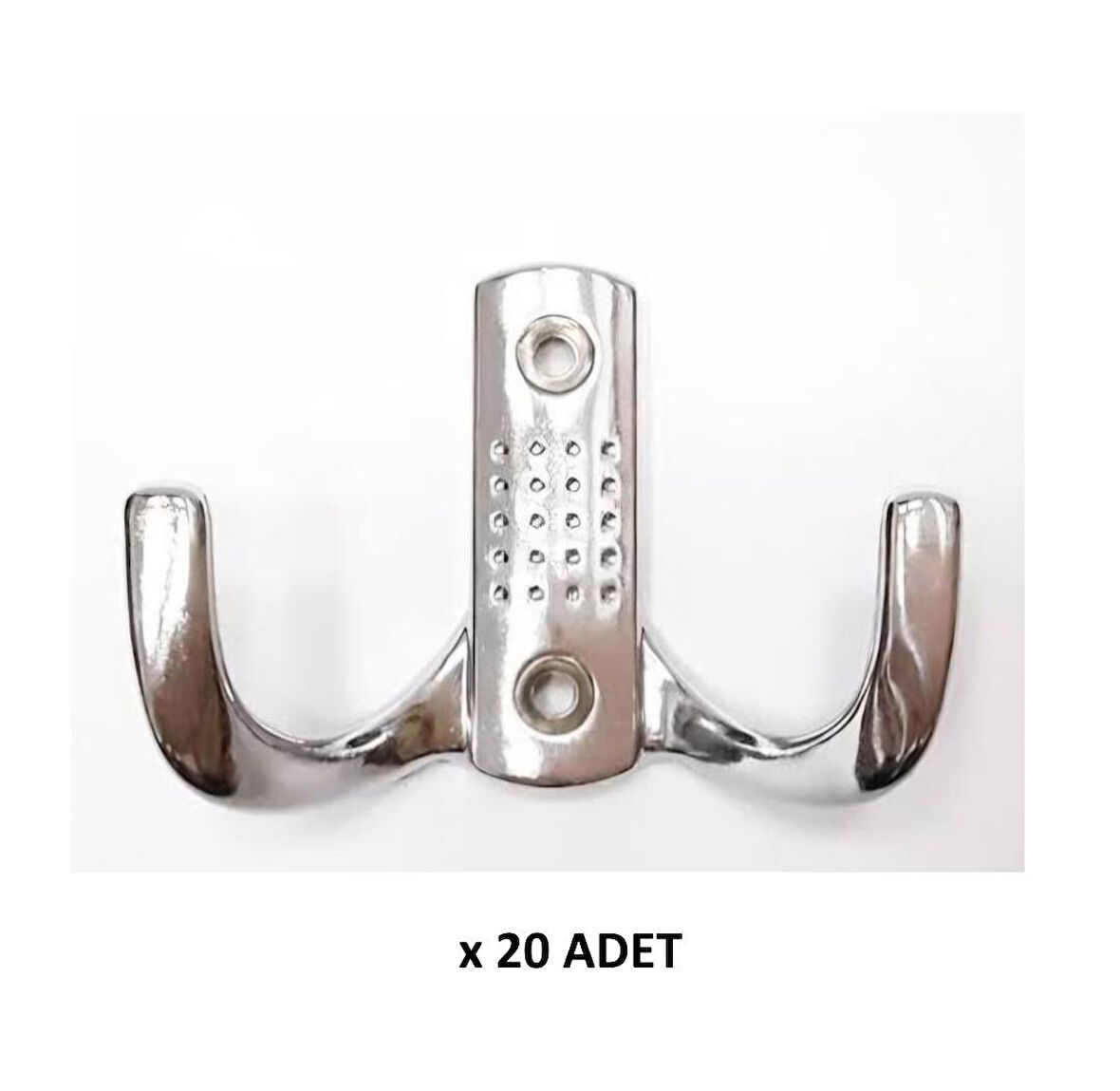 Kenzlife elbise banyo askılığı krom metal  askı askılık 20 adet