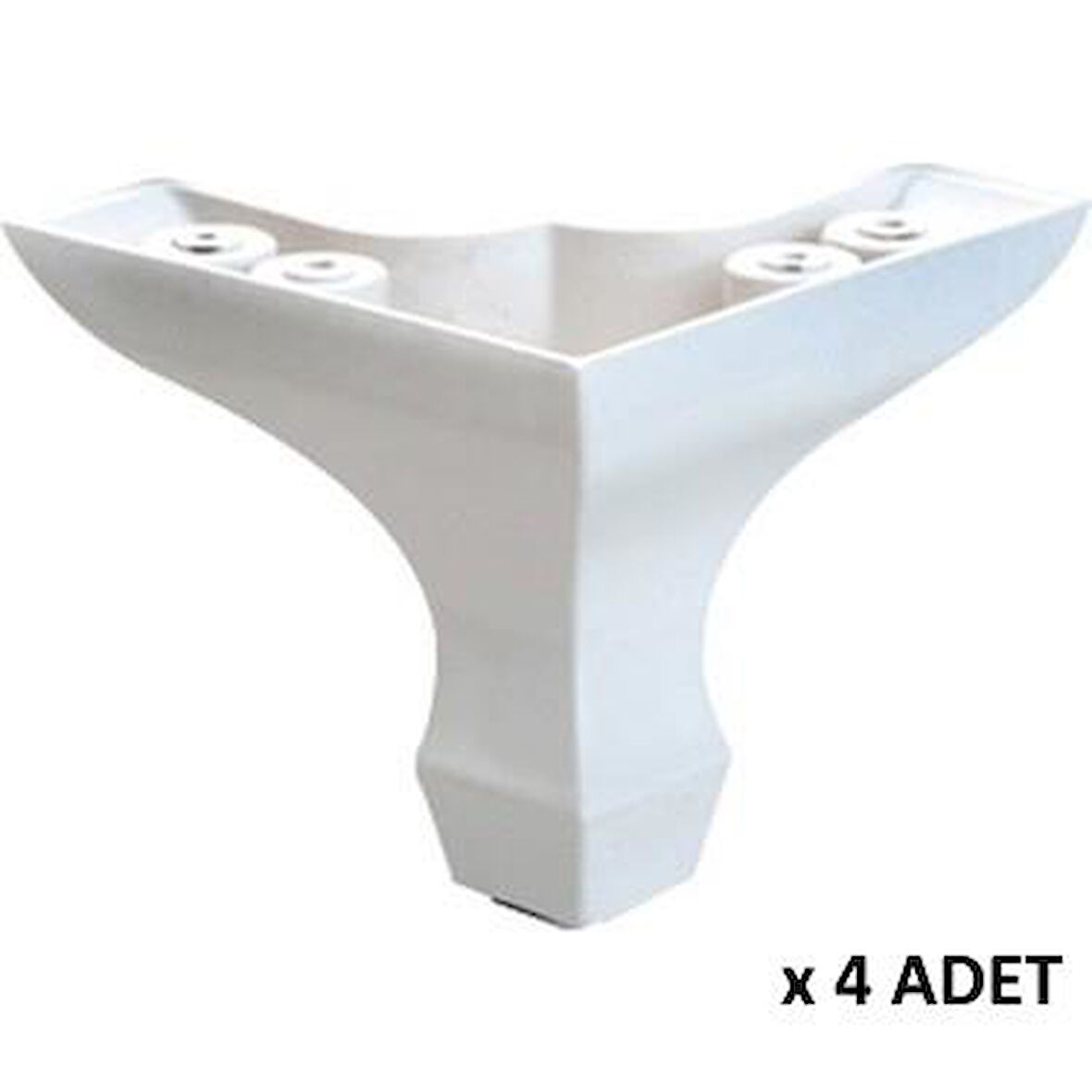 Kenzlife mobilya dolap kanepe ayağı aslan ayak beyaz plastik 4 adet
