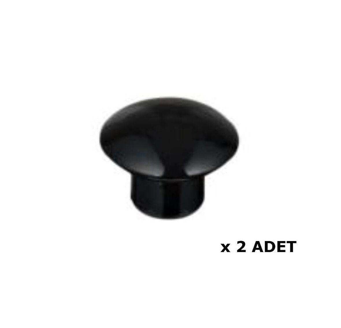 Kenzlife mobilya kulpu düğme kulp siyah plastik dolap kulbu 2 adet kulp